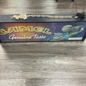 VINTAGE CAMEL POSTER LIGHT BOX