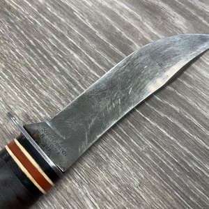 VINTAGE SCHRADE WALDEN N.Y. FIXED BLADE KNIFE WITH SHEATH
