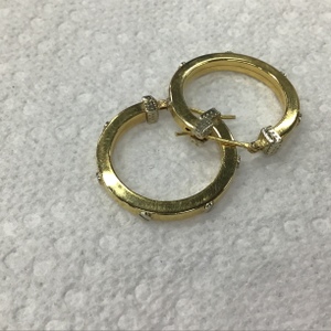 Yellow Gold Hoop Earrings 5.4g/18kt 