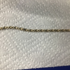 Yellow Gold Bracelet Sz:7 