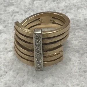 Yellow Gold Cocktail Ring 9.8g/14kt 
