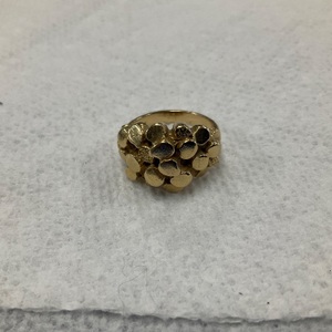 Yellow Gold Ring Sz:6.5 10.5g/14kt 