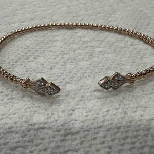 Rose Gold Bangle Bracelet 4.8g/14kt 