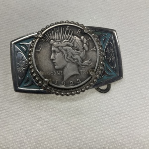 PEACE DOLLAR BELT BUCKLE