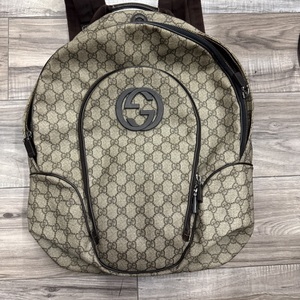 GUCCI GG INTERLOCKING PLUS MONOGRAM BACKPACK 