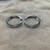 Female White Gold Hoops Earrings 8.2g/14kt 