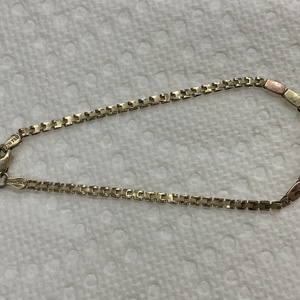Tricolour Gold Butterfly Bracelet 2.6g/14kt 