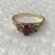 Gold 14kt Ruby & Diamond 1.48dwt Ring 