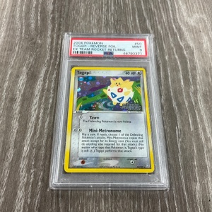 2004 POKEMON TOGEPI - REVERSE FOIL TEAM ROCKET RETURNS PSA 9