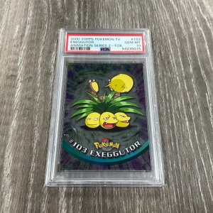 2000 TOPPS POKEMON TV EXEGGUTOR ANIMATION SERIES 2 FOIL PSA 10