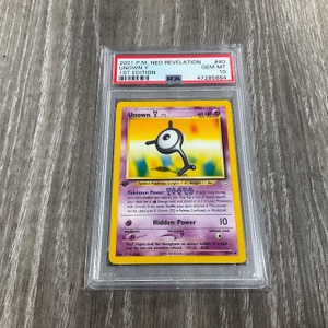 2001 P.M. NEO REVELATION UNOWN Y 1ST EDITION PSA 10