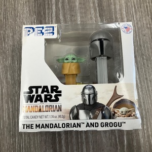 PEZ STAR WARS THE MANDALORIAN AND GROGU CANDY DISPENSER