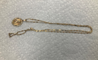 Unisex Tricolour Gold Chain Necklace 5.7g/10kt 