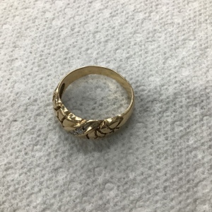 Yellow Gold Band Ring Sz:11.5 7.2g/14kt