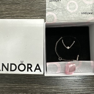 PANDORA STERLING SILVER BRACELET WITH DIAMOND 