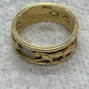 Yellow Gold Panther Ring 7g/14kt 