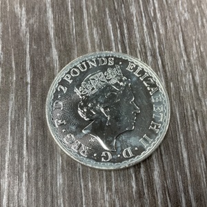TUBE OF BRITANNIA 2022 1 OZ FINE SILVER ROUND SPOT +$2