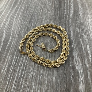 14K YG 33.4Gr Rope Chain 18"