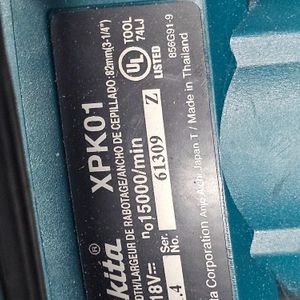 MAKITA XPK01 PLANER
