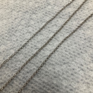 14K White Gold Rolo Chain Necklace 2.60Gr 16.5"