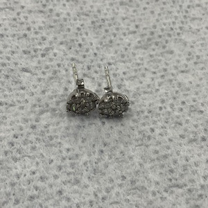 925 STERLING SILVER 1/2 CTTW LAB GROWN DIAMOND EARRINGS 1.10GR