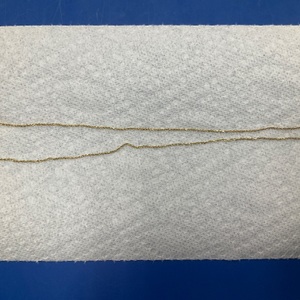 14K YG 3.5Gr 18" Rope Chain with Tigers Eye 