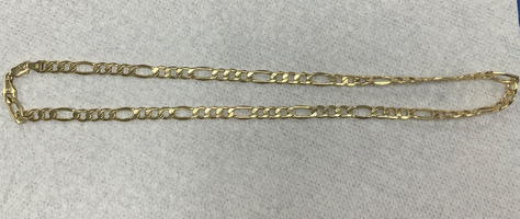Yellow Gold 14kt Yellow Figaro 15.7gr Necklace 22"