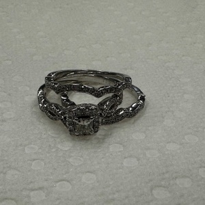 White Gold Wedding Set Ring 8.9g/14kt