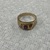 10K Yellow Gold Solitaire Red Stone Ring Size 10.25 4.7Gr