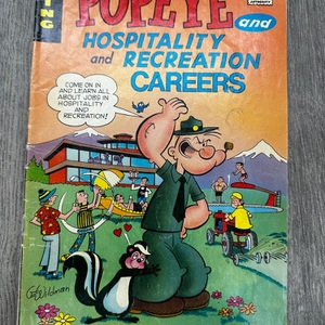 DISNEY POPEY AND HOSPITALITY AND RECREATION CAREERS COMIC BOOK