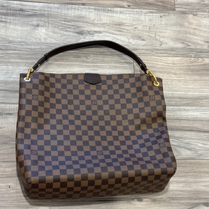 LOUIS VUITTON GRACEFUL DAMIER EBENE HANDBAG