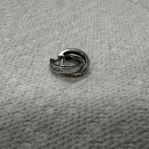 White Gold Hoops Earrings 2.6g/14kt 
