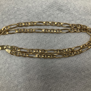 Unisex Yellow Yellow Gold Figaro Necklace 25.5g/14kt 