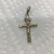 Tricolour Gold Cross Pendant 2g/14kt 