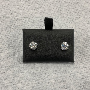 2 CTW LAB GROWN DIAMOND STUD EARRINGS 14K WHITE GOLD