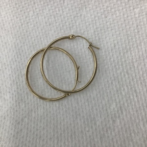 Yellow Gold Hoop Earrings 1.2g/14kt 