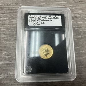2021 GREAT BRITAIN GOLD BRITANNIA 1/10 OZ GOLD COIN
