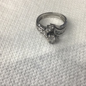 White Gold Wedding Set Ring 5.9g/14kt 