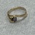 14K Yellow Gold Purple Stone Ring 3.6gr Size 7.25