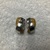 18K Two Tone Lever Back Earrings 8.6GR