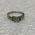 14K White Gold Diamond Ring 3.3Gr Size 7