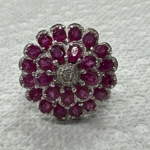 White Gold Cocktail Ring 13.8g/18kt 