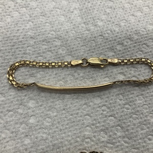 Gold 14kt 4.8gr ID Bracelet