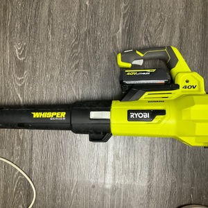 Ryobi 40V Leaf Blower RY40407VNM WITH BATTERY AND CHARGER