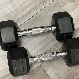 GOLDS GYM 10LB DUMB BELLS