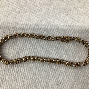 Gold 10kt Ruby & Diamond 8.6gr Bracelet