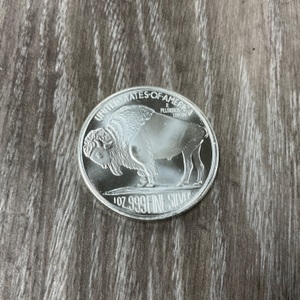 TUBE OF BUFFALO 1 OZ FINE SILVER ROUND SPOT +$2 