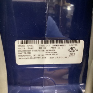 ELECTROLUX  S3681 PORTABLE VACUUM WITH ATTACHMENTS 