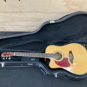 OSCAR SCHMIDT 282921-OI OG2 CELH LEFT HANDED ACOUSTIC GUITAR WITH HARD CASE