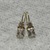 10K Yellow Gold White Stone Earrings 0.9gr